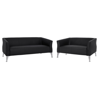 Set dhomë ndenjeje Kiana 2-pjesësh HM11285.01, zezë