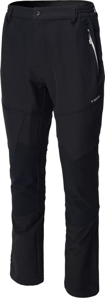 Pantallona trekking për burra Brugi 4NFC, softshell, përmasë XL, të zeza