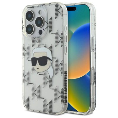 Futrollë telefoni Karl Lagerfeld KLHCP16LHKLPKHT për iPhone 16 Pro 6.3", transparente