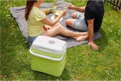 Frigorifer udhëtimi Sencor SCM 2130, 30L, ftohje dhe ngrohje, jeshil e bardhë