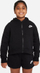 Bluzë me kapuç Nike Sportswear Club Fleece për goca, zinxhir i plotë, junior, e zezë