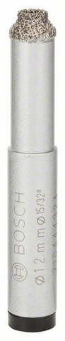 Frezë diamantimi Bosch EasyDry 2608587143, 12mm, për pllaka qeramike, ngjyrë argjendi