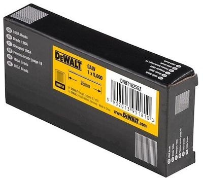 Gozhda DeWalt 18 Gauge Brad, 25mm, të galvanizuara, 5000 copë