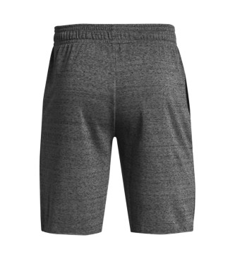 Shorta meshkuj Under Armour Rival Terry Raw Edge, 10", pambuk poliestër, gri