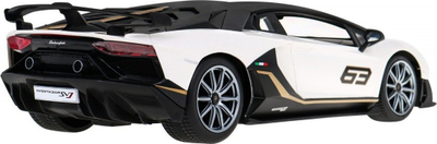 Makinë me telekomandë Rastar Lamborghini Aventador SVJ, shkallë 1:14, LED, e bardhë