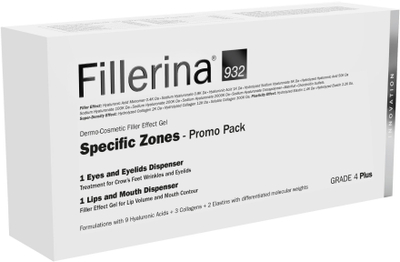 Set kozmetik Labo Fillerina 932 Specific Areas Grade 4 Plus, krem volumizues për buzë 7ml, krem për konturin e syve