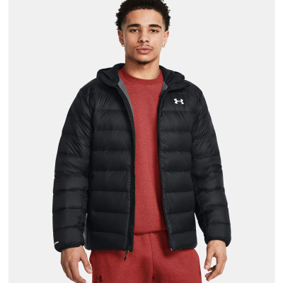Зимска јакна со пердув Under Armour Legend, UA Storm, со капуљача, црна