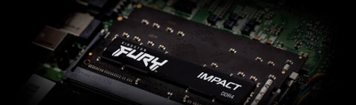 RAM Kingston Fury Impact DDR4 SODIMM, 16GB Dual Kit, 3200MHz, црна
