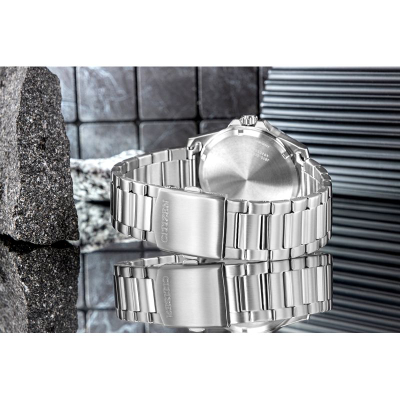 Orë dore Citizen Sporty Marine AW1816-89E, Eco-Drive, çelik inoks, argjend