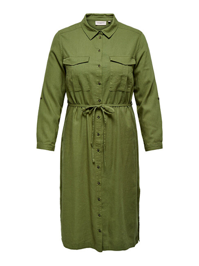 Fustan Only Carmakoma CARCARO Relaxed Fit, i gjelbёr