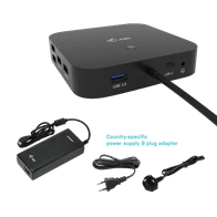i-Tec USB-C Dual Display Docking Station with Power Delivery - docking station - USB-C / Thunderbolt 3 - 2 x DP - GigE