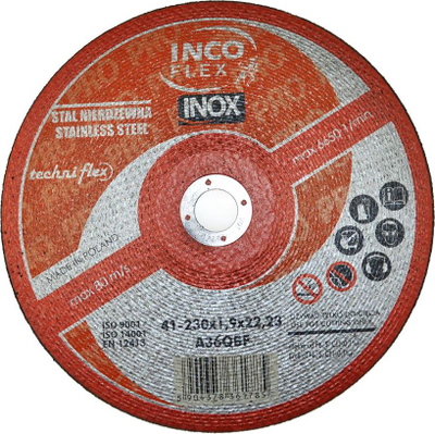 Teh sharre për metal INCOFLEX, 230 x 1.9 mm