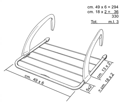 Tharëse rrobash Vileda Express Indoor Radiator Airer, 3 m sipërfaqe tharjeje, e bardhë