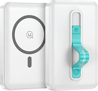 Powerbank Usams PB64, 10000mAh, 20W QC3.0 PD MagSafe, e bardhë