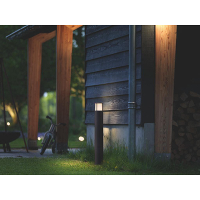Dritë shtigjesh Philips Attractive LED, IP44, trup alumini, anthracite