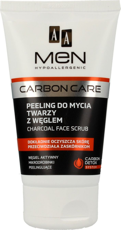 Скраб за лице AA Men, со активен јаглен, 150 ml
