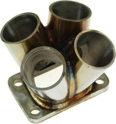 Flanxhë kolektori shkarkimi TurboWorks 4 në 1 T4, çelik inox 304, 3 mm