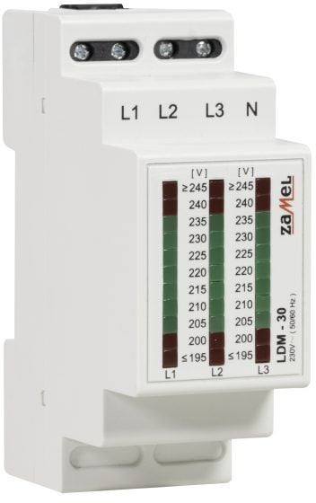 Tregues trefazor tensioni Zamel LDM30, 195–245V, modular, gri