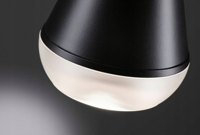 Lampë varëse LED Paulmann Luia, stil i thjeshtë modern, e zezë mat