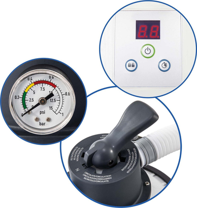 Пумпа со песочен филтер Интекс Sx925, 3500 L/час, 220-240V, сива