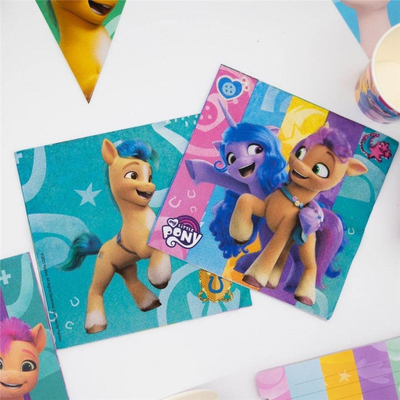 Peceta letre My Little Pony, set me 16 copë, 33 x 33cm, shumëngjyrëshe