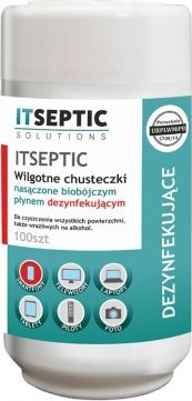 Lecka dezinfektuese ITSEPTIC, 100 copa, tub i vogël, e bardhë