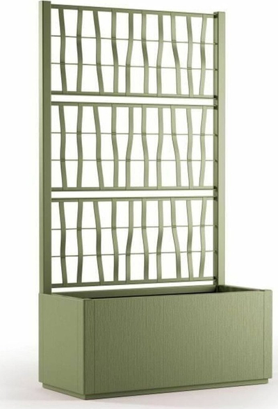 Vazo lulesh Starwax, 80 cm, drejtkëndore, e gjelbër