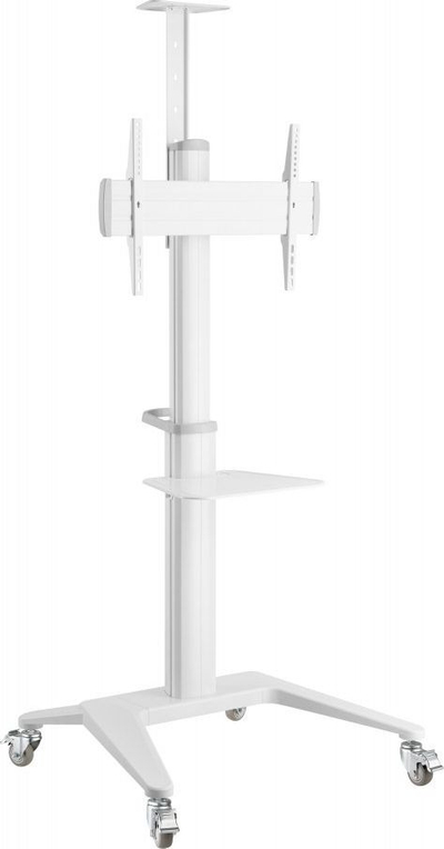 Karrocë dyshemeje për TV Techly ICA-TR48W, 37"-70", alumini, e bardhë