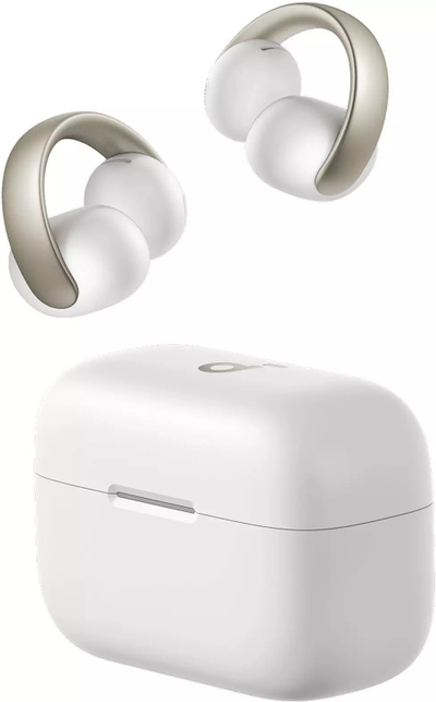 Kufje TWS Soundcore Aeroclip, Bluetooth, open ear, ngjyrë champagne e bardhë