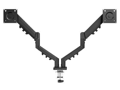 Krah monitori Tracer Double Armflex për 2 monitorë 32", VESA 100x100, i zi