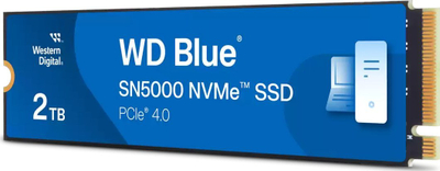 SSD Western Digital WD Blue SN5000, 2TB, NVMe PCIe 4.0, M.2, blu