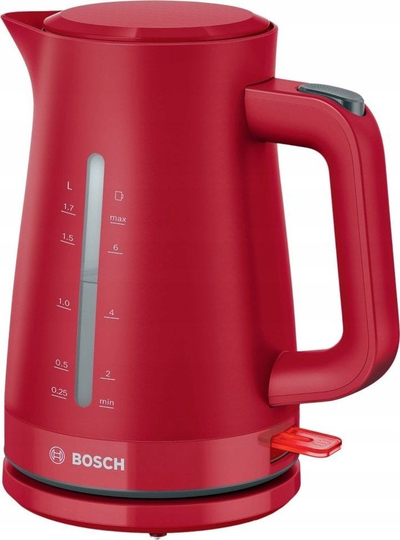 Çajnik elektrik Bosch MyMoment TWK3M124, 1.7L, 2400W, i kuq