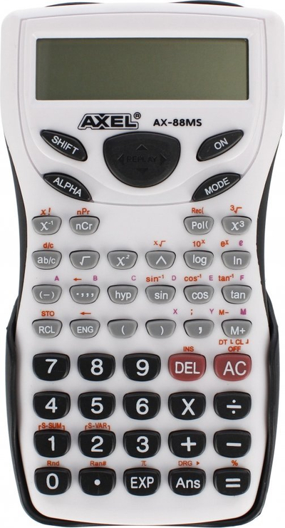Kalkulator shkencor Axel AX-88MS, ekran me shumë rreshta, STARPAK, i zi
