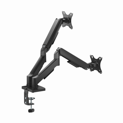 Krah tavoline për monitorë Gembird, për 2 monitorë 17-32", deri 9 kg, i zi