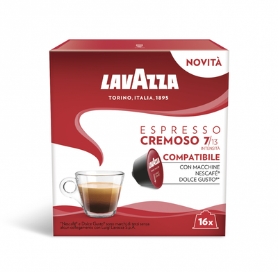 Kapsula kafeje Lavazza Espresso Cremoso, për Dolce Gusto sistem, 16 kapsula
