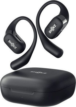 Безжични слушалки Shokz OpenFit, Bluetooth 5.2, 7 часа батерија, црни