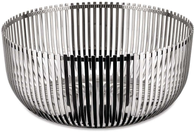 Koshi frutash Alessi, çelik inox 18/10, madhësi mesatare, argjendtë