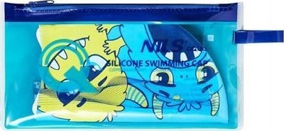 Kapelë noti për fëmijë Nils Aqua NQC Monster, silikon, blu