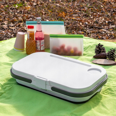 Shportë pikniku e palosshme InnovaGoods Pickning, 16L, me kapak-tavolinë