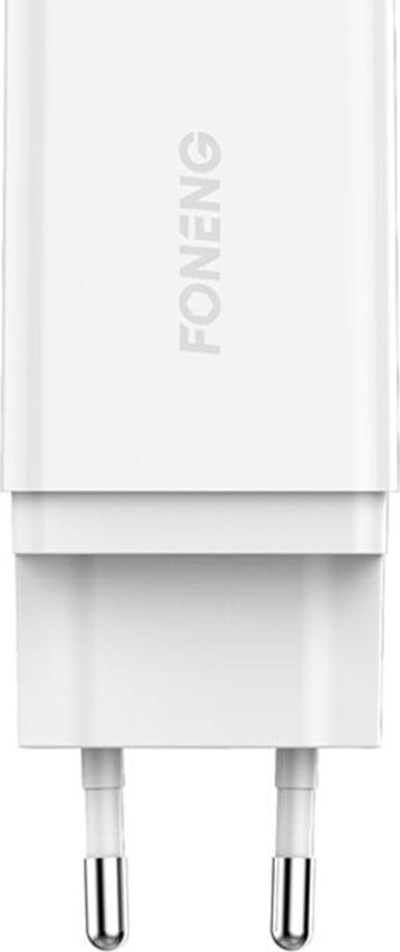 Karikues muri Foneng K300, 1xUSB 3A, me kabllo USB Lightning, i bardhë