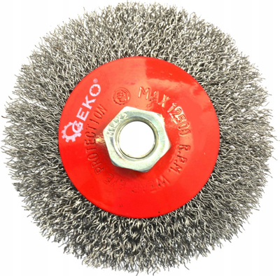 Furçë kupë GEKO, tel i valëzuar, 100mm, M14