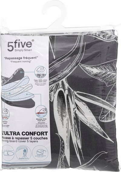 Mbulesë dërrase hekurosjeje 5Five Simply Smart L Ultra, 5 shtresa, gri antracit