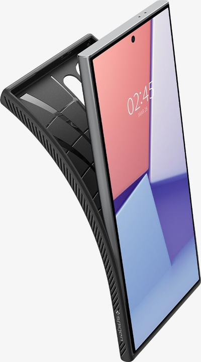 Mbulesë telefoni Spigen Liquid Air, për Samsung Galaxy S24 Ultra, mat, e zezë