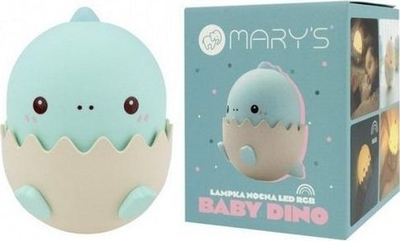 Llampë nate Marys Baby Dino, dinosauri blu