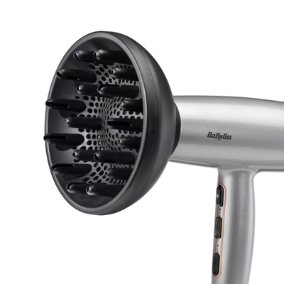 Tharëse flokësh BaByliss D580DE, 2100W, jone, ngjyrë argjendi
