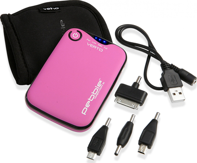 Karikues portativ Veho Pebble Verto, 3700mAh, rozë