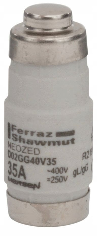Siguresë Mersen NEOZED D02 01701.035000, 35A, 400V, e bardhë