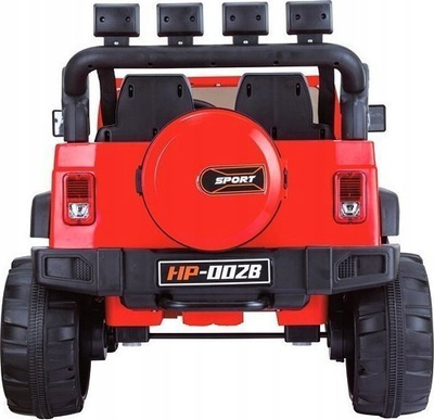 Makina elektrike për kalamoj Lean Cars Jeep HP012, me bateri, e kuqe