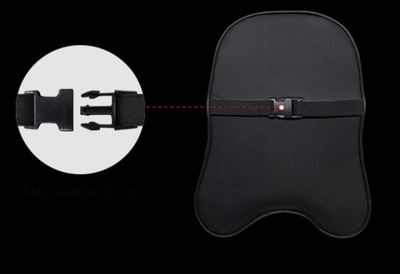 Jastëk ergonomik AndaSeat Kaiser XL, për qafë dhe mesit, i zi