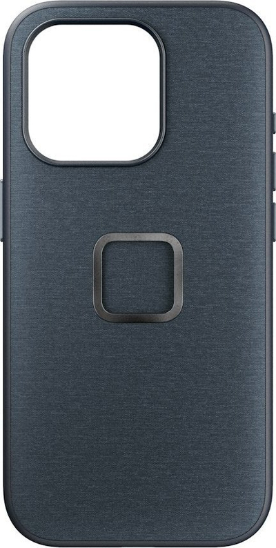 Mbulesë telefoni Peak Design Everyday Fabric Case për iPhone 15 Pro, SlimLink magnetik, përputhshme me MagSafe, Midnight